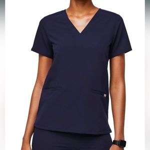 Figs NWOT Casma Scrub Top in Navy Blue